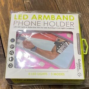 Gabba Goods Pink LED Armband Phone Holder